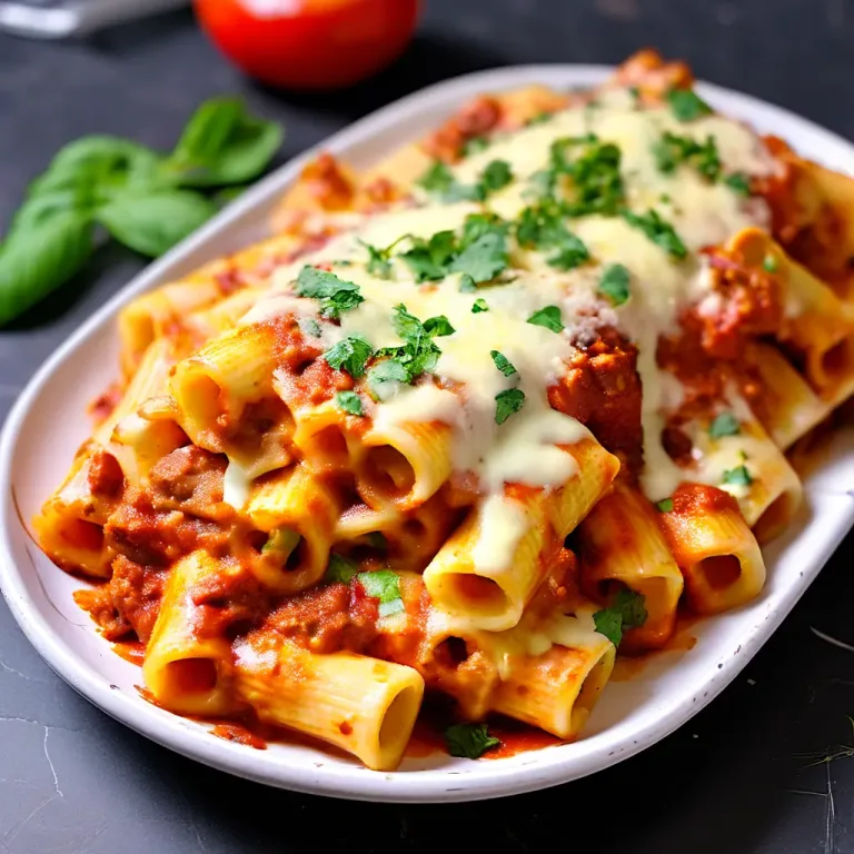 stuffed rigatoni